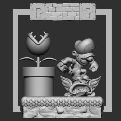 Statue Mario & Luigi