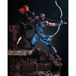 Hawkeye & Black Widow Diorama