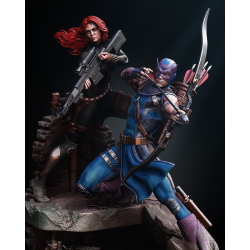 Hawkeye & Black Widow Diorama