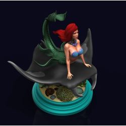 Little Mermaid on Manta Ray