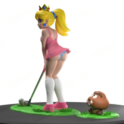 Princess Peach golf