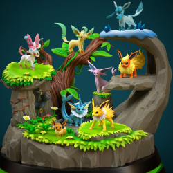 Eeveelutions Diorama