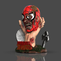 Zombie Spiderman Bust