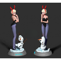 Elsa and Olaf