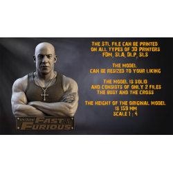 Vin Diesel Bust