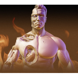 T800 Bust Damaged from Terminator 2