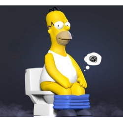 Homer with a relaxing moment
