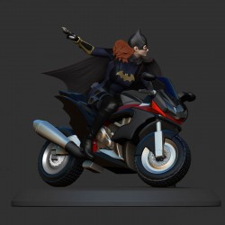 Batgirl on Bike