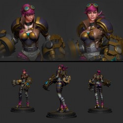 League of Legends - Vi Statue