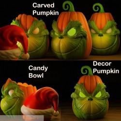 The Grinch Pumpkin Set