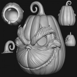 The Grinch Pumpkin Set