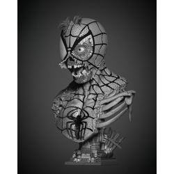 Spiderman Zombie Portrait Bust