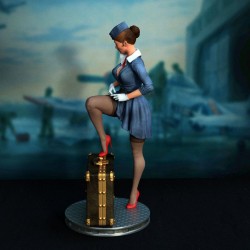 Stewardess Pinup