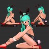 Bulma Sitting On The Floor