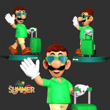 Luigi With Summer Vacation