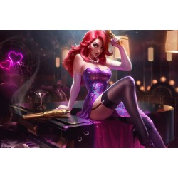 Miss Fortune on piano