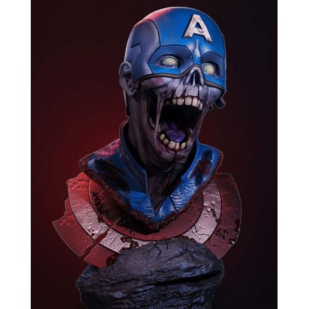 Captain America Zombie - Bust