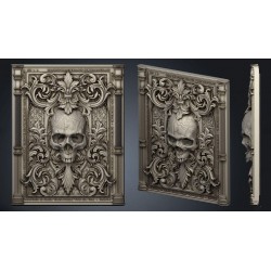 Skull in Victorian Frame