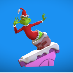 Grinch on the Chimney
