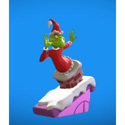 Grinch on the Chimney