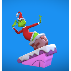 Grinch on the Chimney