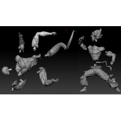 Goku vs Freezer & Gohan vs Cell Diorama