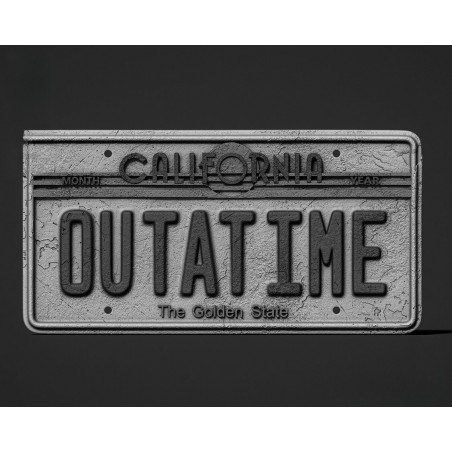 Back To The Future - License Plate With Logo