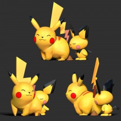 Pikachu & Pichu