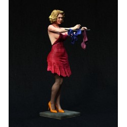 Pin-Up Washing Clothes