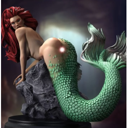 Little Creepy Mermaid Ariel Pinup