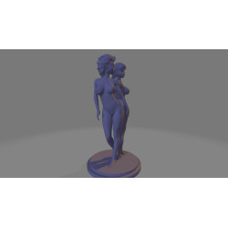 Elsa and Anna from frozen naked love of sisters