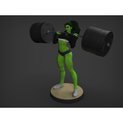She Hulk Weight Lifting