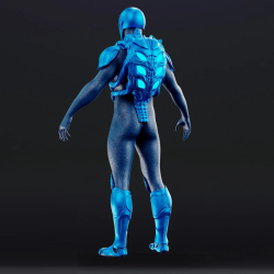 Blue Beatle Armor Blue parts only