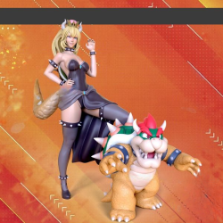 Bowsette with Mario & Bowser