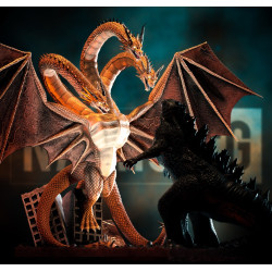 Godzilla & King Ghidorah - Statue & Diorama