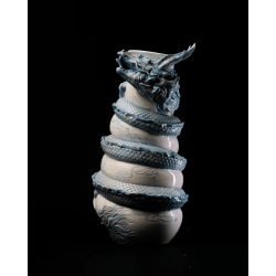 Dragon wrapped vase