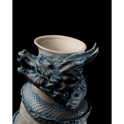 Dragon wrapped vase