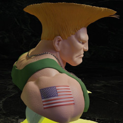 Street Fighter - Guile Bust