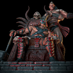 Diorama Shao Kahn & Goro