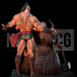 Diorama Shao Kahn & Goro